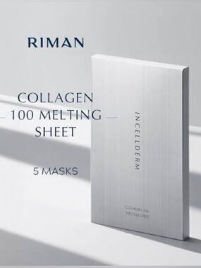 Riman Incellderm Collagen 100 Melting Sheet Facial Collagen Melting Sheet Mask